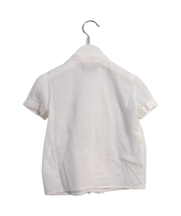 A White Short Sleeve Tops from Bonpoint in size 3T for girl. (Back View)