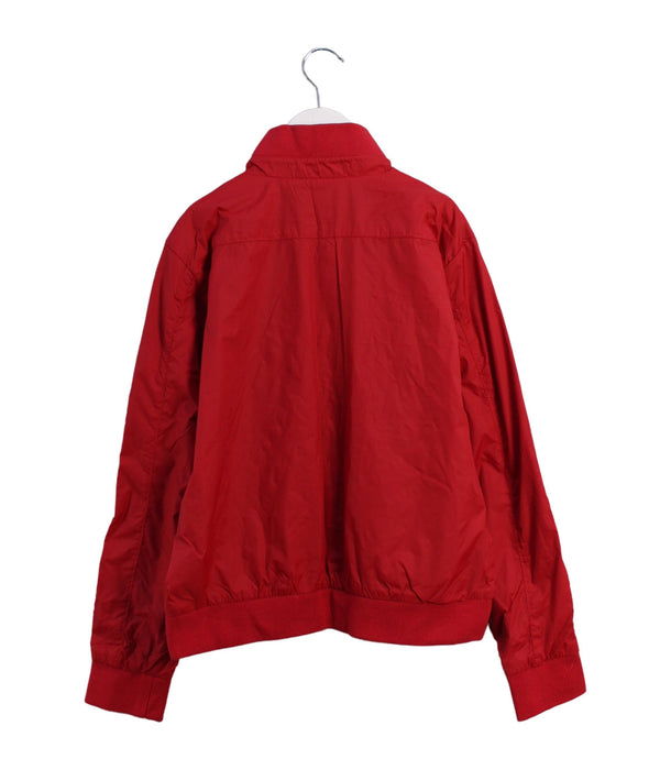 A Red Lightweight Jackets from Calvin Klein in size 10Y for boy. (Back View)