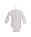 A White Long Sleeve Bodysuits from Jacadi in size 6-12M for girl. (Back View)