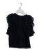 A Navy Sleeveless Tops from Velveteen in size 5T for girl. (Front View)