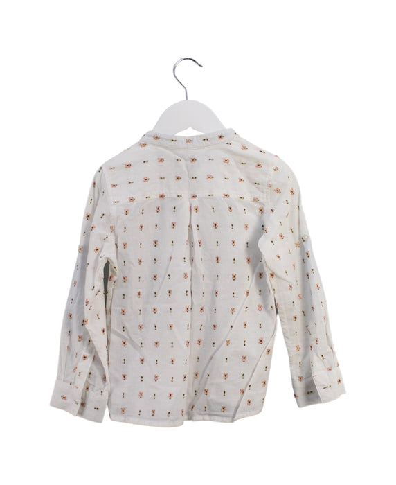 A White Long Sleeve Tops from Velveteen in size 6T for girl. (Back View)