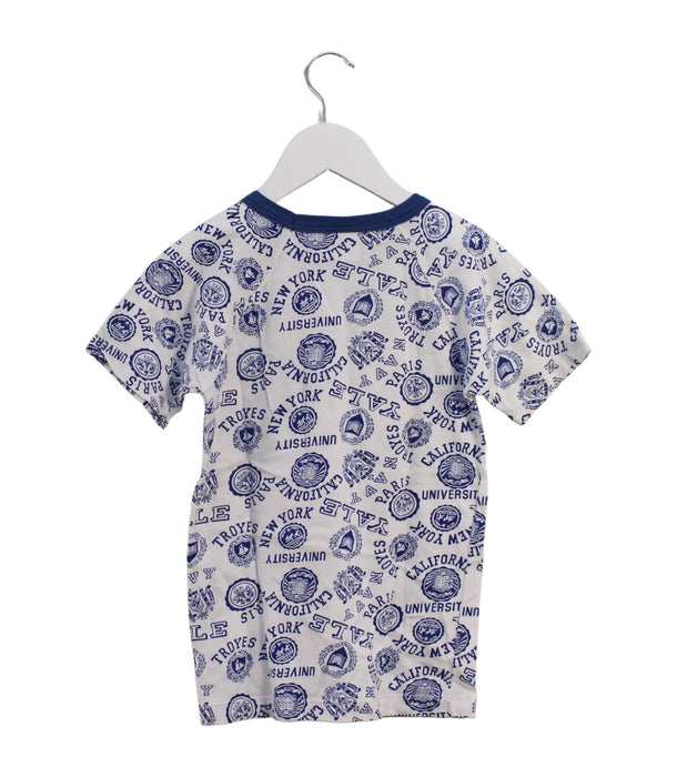 A Blue Short Sleeve T Shirts from Petit Bateau in size 10Y for boy. (Back View)