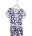 A Blue Short Sleeve Dresses from Petit Bateau in size 4T for girl. (Front View)