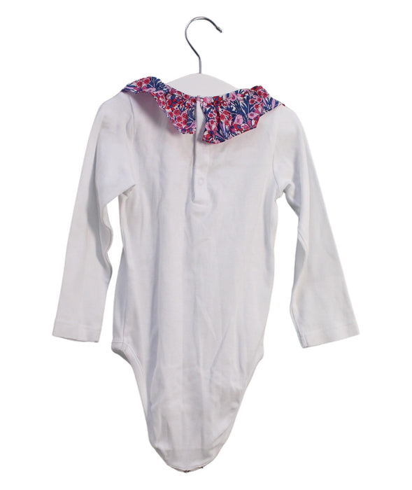 A White Long Sleeve Bodysuits from Jacadi in size 18-24M for girl. (Back View)