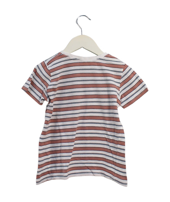 A Brown Short Sleeve T Shirts from Seed in size 4T for boy. (Back View)