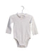 A White Long Sleeve Bodysuits from Jacadi in size 6-12M for girl. (Front View)