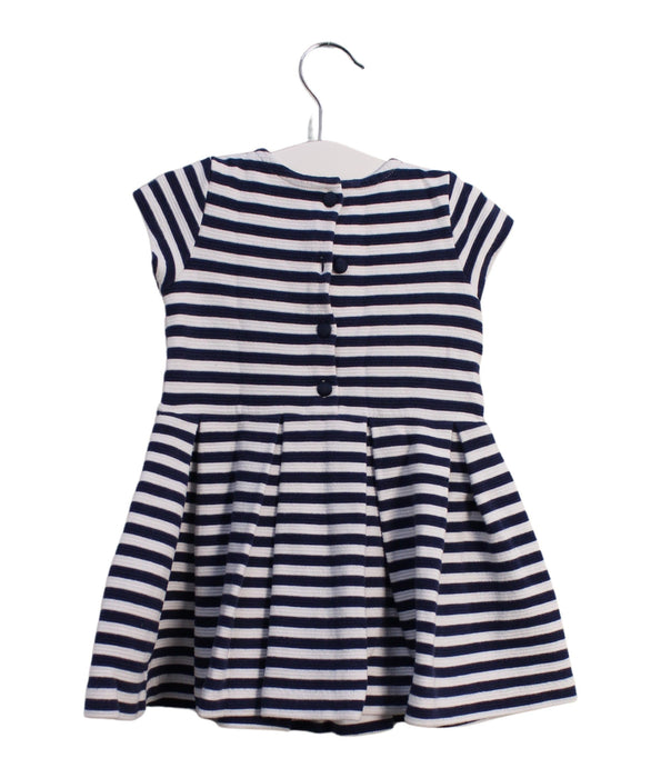 A Navy Short Sleeve Dresses from Ralph Lauren in size 6-12M for girl. (Back View)