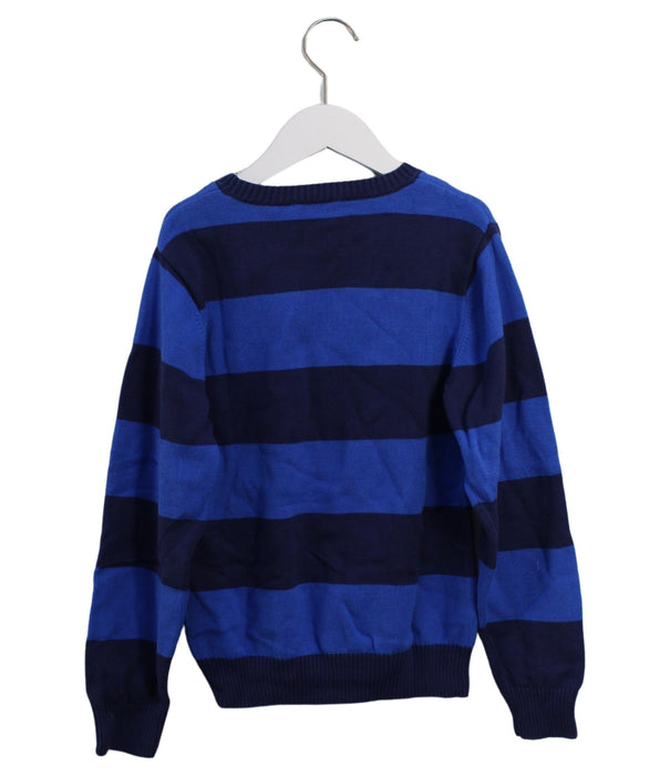 A Blue Crewneck Sweatshirts from Jacadi in size 10Y for boy. (Back View)
