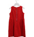 A Red Sleeveless Dresses from Crewcuts in size 6T for girl. (Back View)