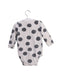 A Grey Long Sleeve Bodysuits from Seed in size 6-12M for girl. (Back View)