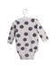 A Grey Long Sleeve Bodysuits from Seed in size 6-12M for girl. (Back View)