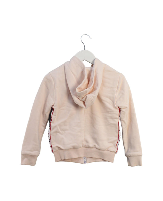 A Pink Zippered Sweatshirts from Givenchy in size 6T for girl. (Back View)