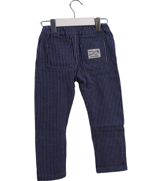 A Blue Jeggings from Petit Bateau in size 3T for boy. (Back View)
