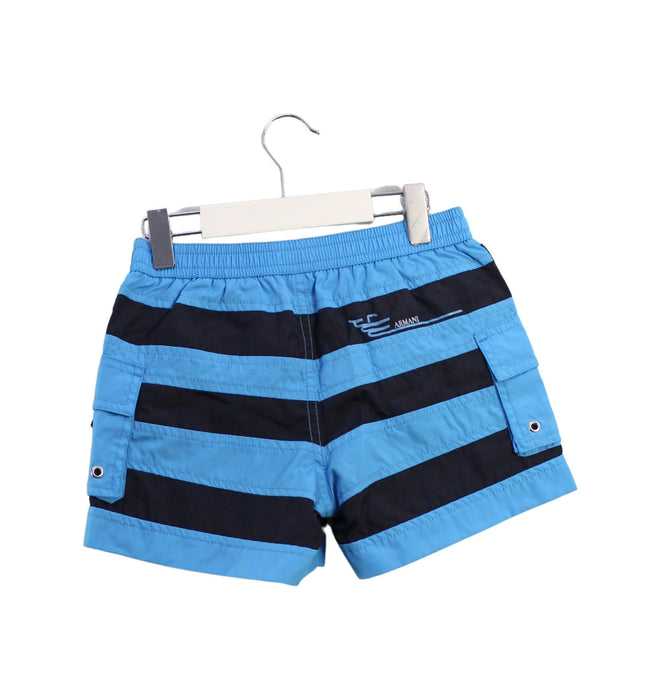 A Blue Swim Shorts from Armani in size 6T for boy. (Back View)