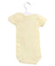A Yellow Short Sleeve Bodysuits from Petit Bateau in size 0-3M for girl. (Back View)