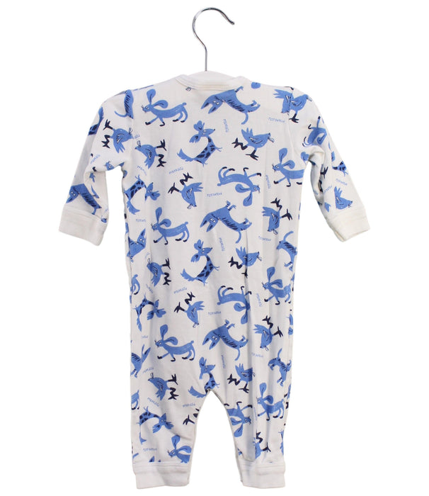 A Blue Long Sleeve Jumpsuits from Petit Bateau in size 3-6M for boy. (Back View)