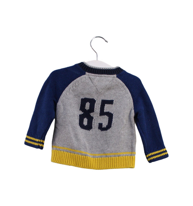 A Grey Cardigans from Tommy Hilfiger in size 0-3M for boy. (Back View)