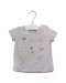 A Grey Short Sleeve T Shirts from Seed in size 0-3M for girl. (Front View)