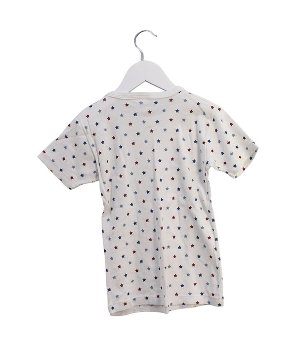 A White Short Sleeve T Shirts from Petit Bateau in size 8Y for boy. (Back View)