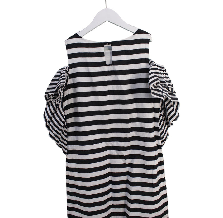 A Black Sleeveless Dresses from Monnalisa in size 12Y for girl. (Back View)
