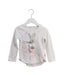 A White Long Sleeve Tops from Billieblush in size 4T for girl. (Front View)