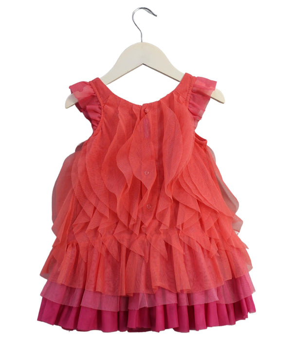 A Orange Sleeveless Dresses from Catimini in size 2T for girl. (Back View)