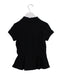 A Black Short Sleeve Polos from Polo Ralph Lauren in size 7Y for girl. (Back View)