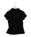 A Black Short Sleeve Polos from Polo Ralph Lauren in size 7Y for girl. (Back View)
