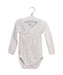 A White Long Sleeve Bodysuits from Petit Bateau in size 6-12M for boy. (Front View)