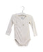 A White Long Sleeve Bodysuits from Petit Bateau in size 6-12M for boy. (Front View)
