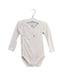 A White Long Sleeve Bodysuits from Petit Bateau in size 6-12M for boy. (Front View)