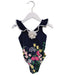 A Navy Swimsuits from Janie & Jack in size 2T for girl. (Front View)