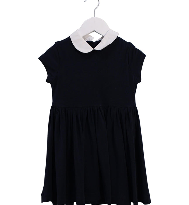 A Navy Short Sleeve Dresses from Polo Ralph Lauren in size 3T for girl. (Front View)