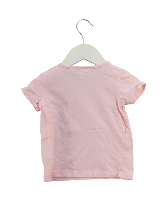 A Pink Short Sleeve T Shirts from Seed in size 6-12M for girl. (Back View)