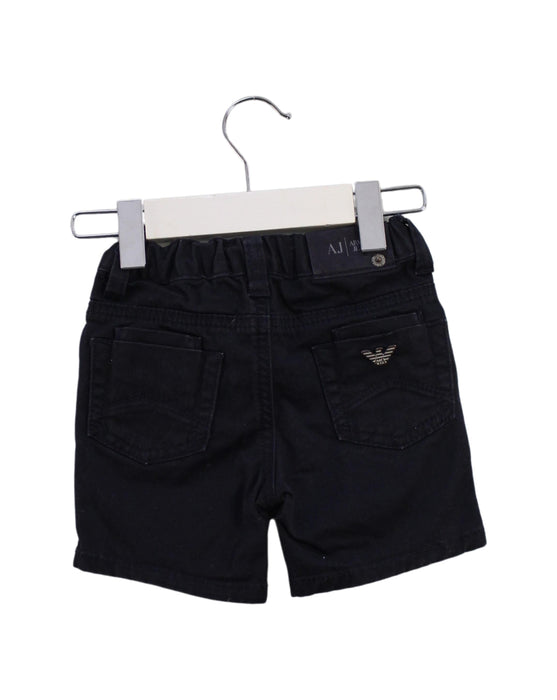 A Navy Shorts from Armani in size 3-6M for boy. (Back View)