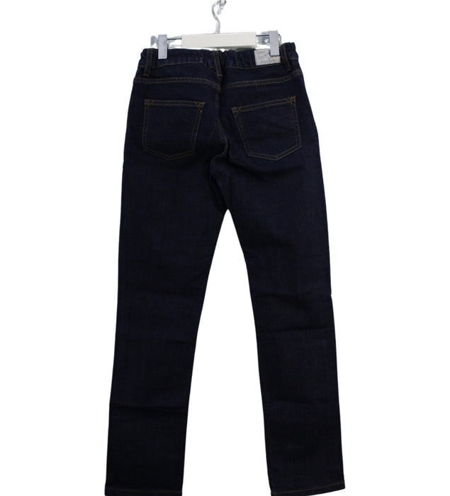 A Navy Jeans from Petit Bateau in size 10Y for boy. (Back View)