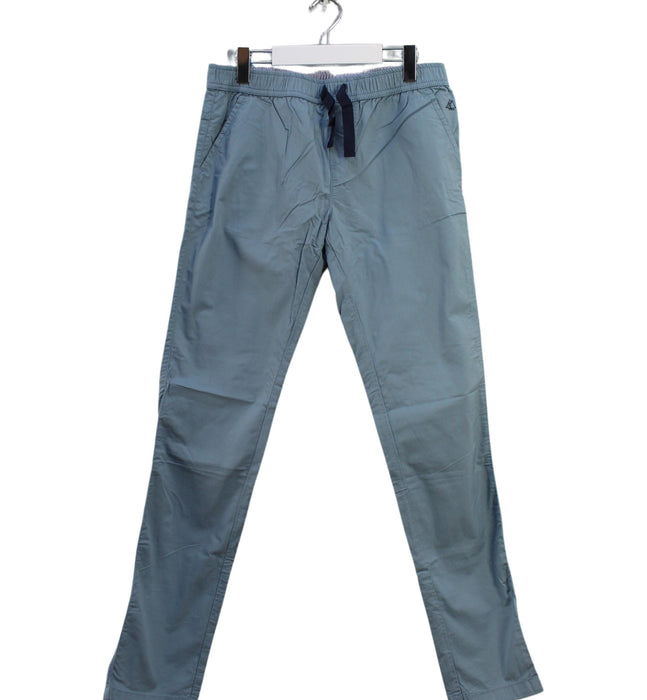 A Teal Casual Pants from Petit Bateau in size 10Y for boy. (Front View)
