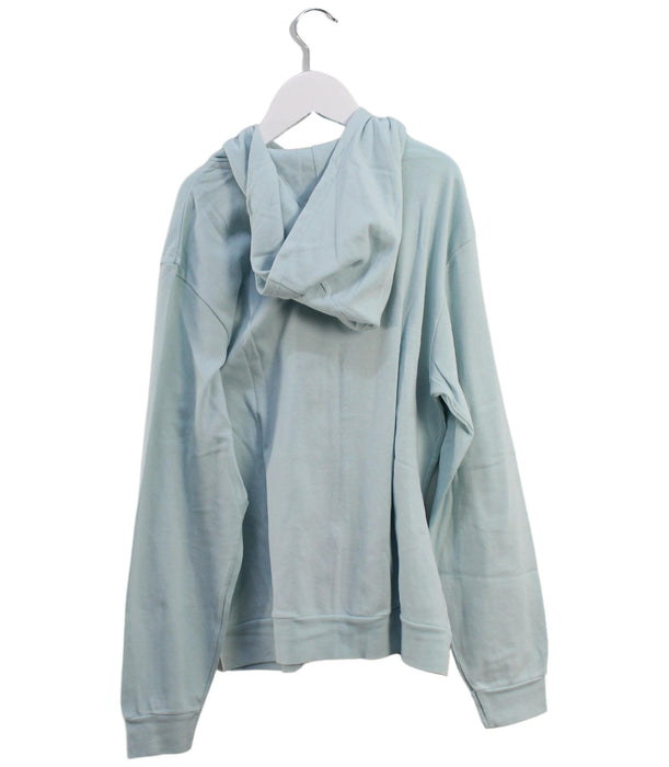 A Blue Zippered Sweatshirts from Petit Bateau in size 12Y for boy. (Back View)