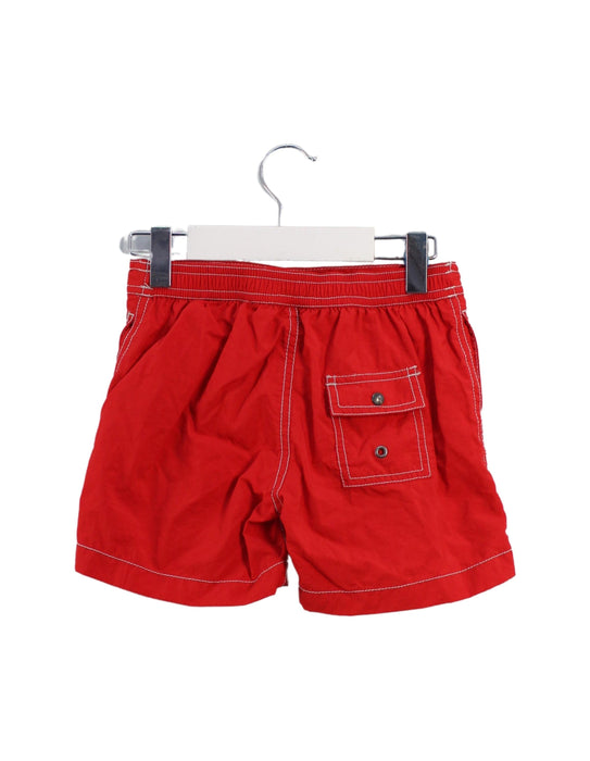 A Red Swim Shorts from Bonpoint in size 4T for boy. (Back View)