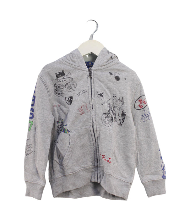 A Grey Lightweight Jackets from Polo Ralph Lauren in size 4T for boy. (Front View)