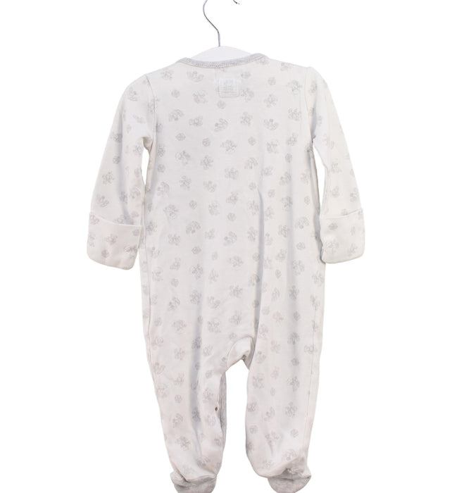 A White Onesies from Ralph Lauren in size 3-6M for neutral. (Back View)