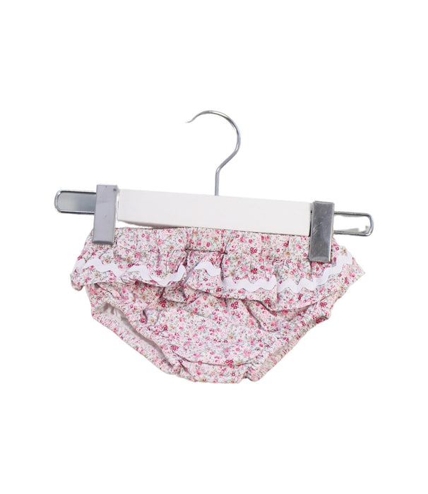 A Pink Bloomers from Confiture in size 3-6M for girl. (Front View)