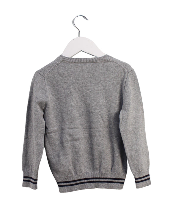 A Grey Knit Sweaters from Polo Ralph Lauren in size 4T for boy. (Back View)