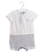 A White Short Sleeve Rompers from The Little White Company in size 6-12M for boy. (Front View)