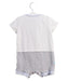 A White Short Sleeve Rompers from The Little White Company in size 6-12M for boy. (Back View)
