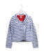 A Blue Lightweight Jackets from Petit Bateau in size 8Y for girl. (Front View)