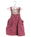 A Pink Overall Dresses from Burberry in size 12-18M for girl. (Front View)