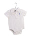 A White Short Sleeve Bodysuits from Ralph Lauren in size 3-6M for girl. (Front View)