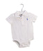 A White Short Sleeve Bodysuits from Ralph Lauren in size 3-6M for girl. (Front View)