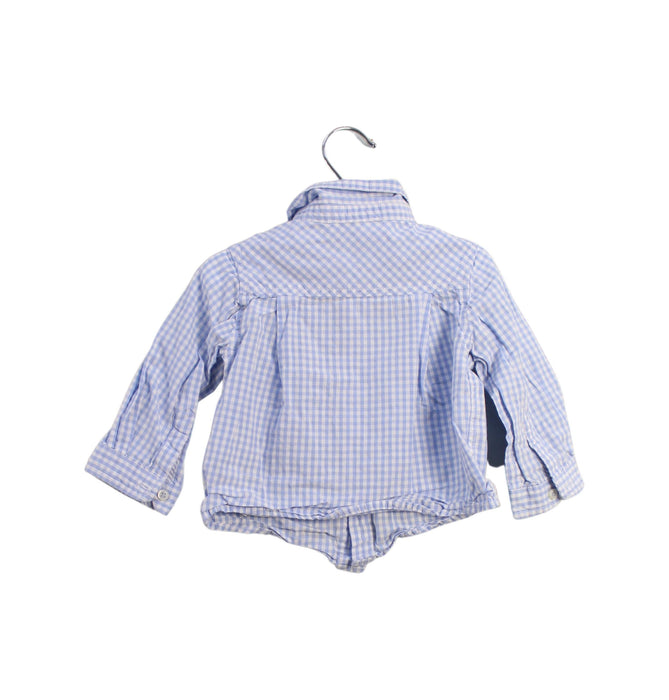 A Blue Shirts from Jacadi in size 3-6M for boy. (Back View)
